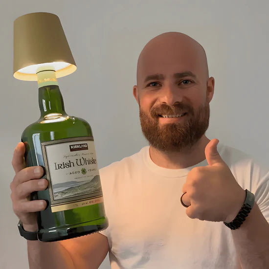 Decorative wine bottle lamp